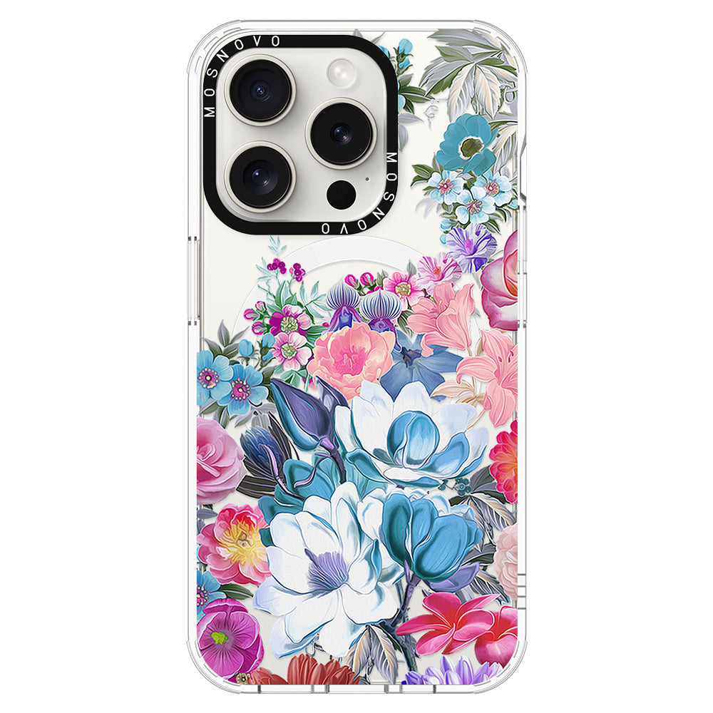 Magnolia Flower Phone Case - iPhone 16 Pro Case - MOSNOVO