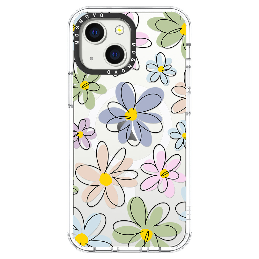 Linear Blooms Phone Case - iPhone 13 Case