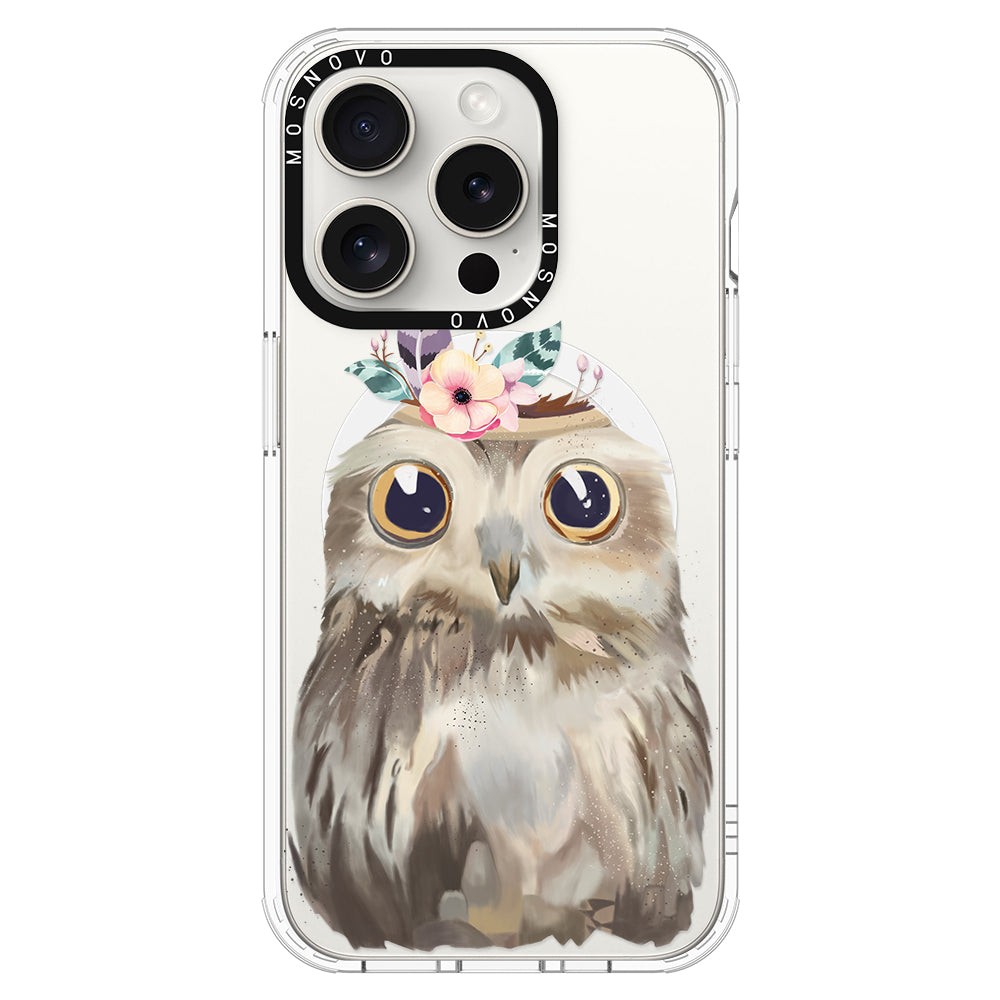 Cute Owl Phone Case - iPhone 16 Pro Case - MOSNOVO