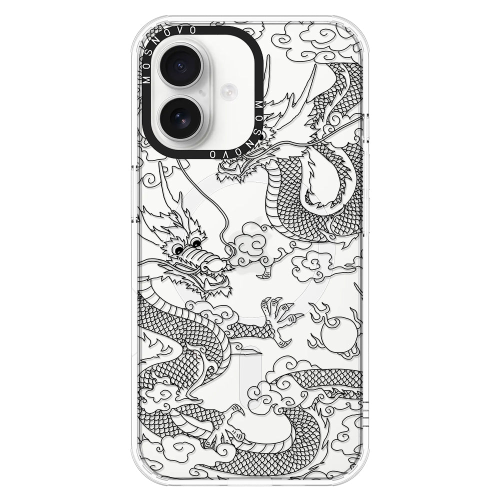 Black Dragon Phone Case - iPhone 16 Case - MOSNOVO