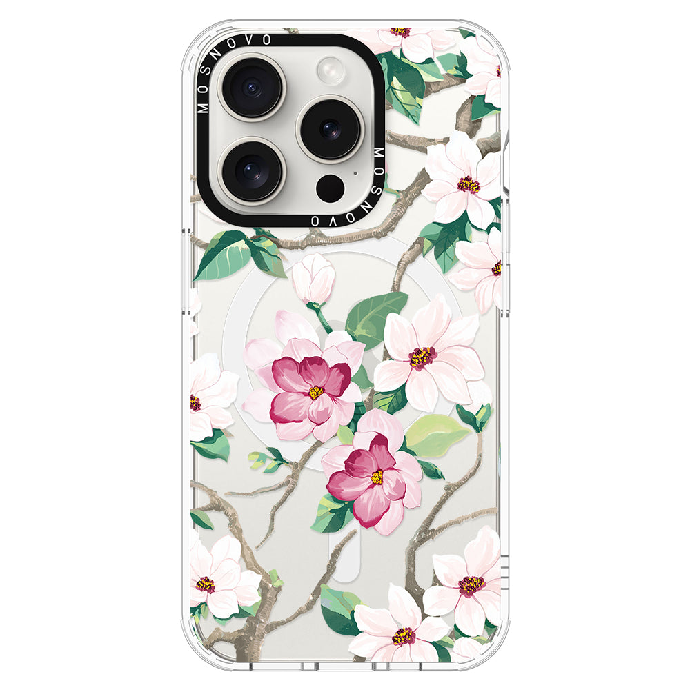 Magnolia Phone Case - iPhone 16 Pro Max Case - MOSNOVO