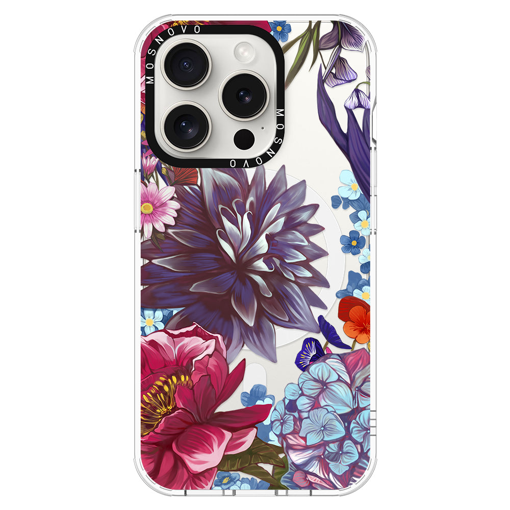 Blue Lilacs Phone Case - iPhone 16 Pro Case - MOSNOVO