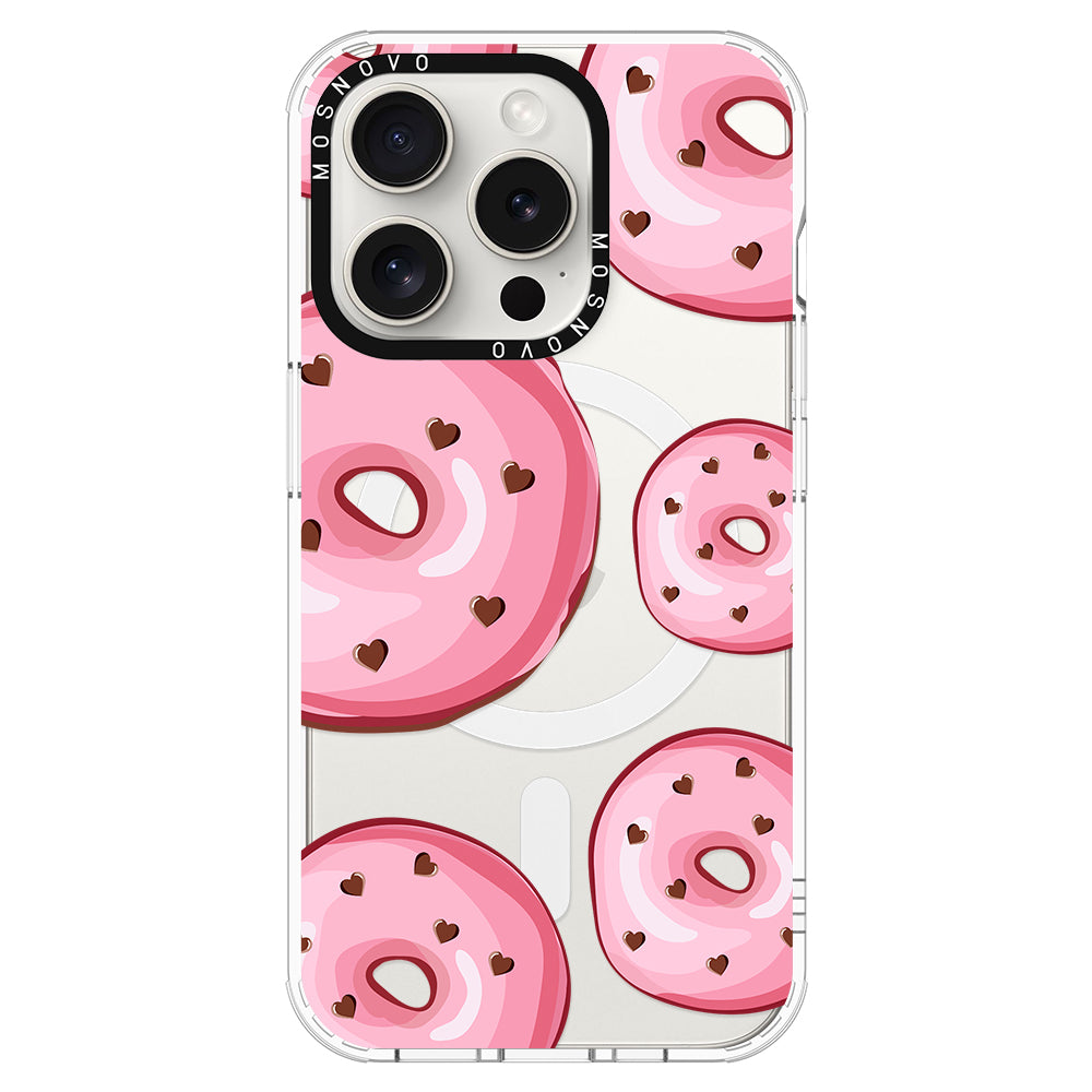 Pink Donuts Phone Case - iPhone 16 Pro Case - MOSNOVO