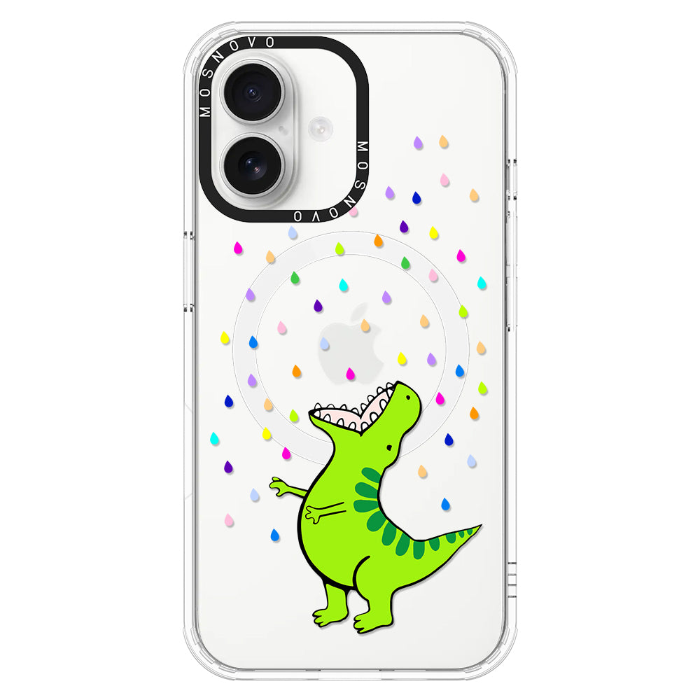 Rainbow Dinosaur Phone Case - iPhone 16 Case - MOSNOVO