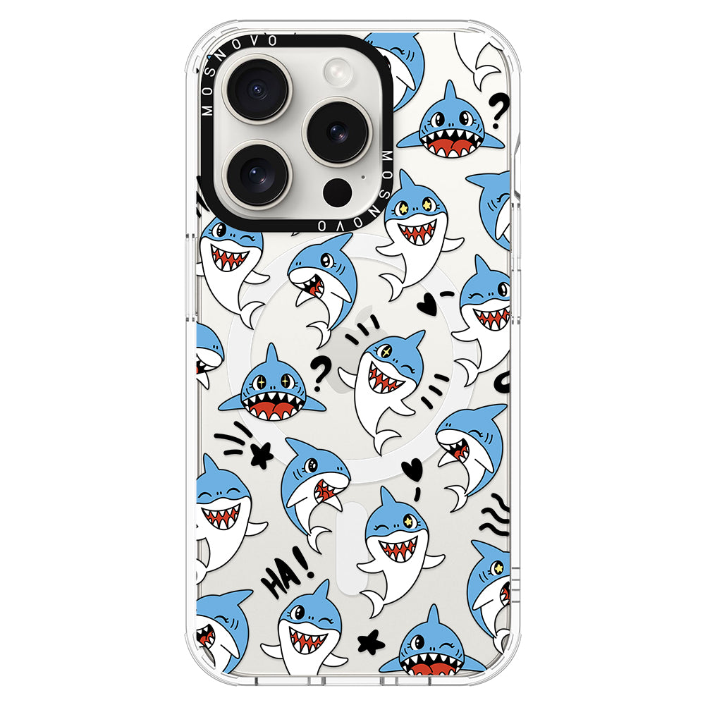 Cute Sharks Phone Case - iPhone 16 Pro Max Case