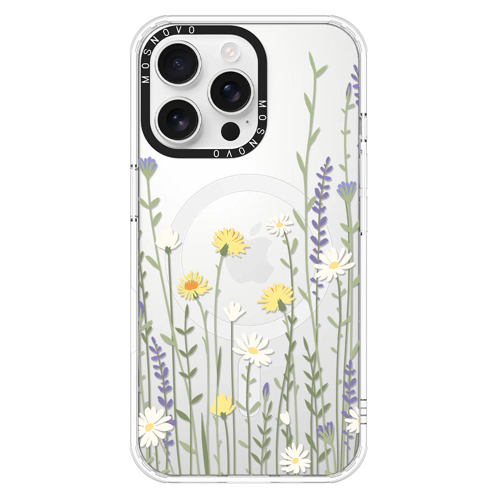 Wild Meadow Floral Phone Case - iPhone 16 Pro Max Case - MOSNOVO