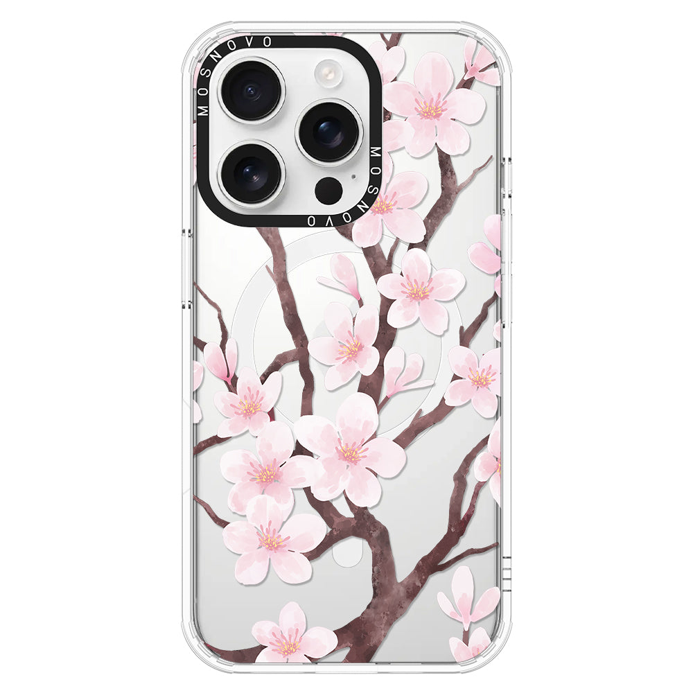 Cherry Blossom Flower Phone Case - iPhone 16 Pro Case - MOSNOVO