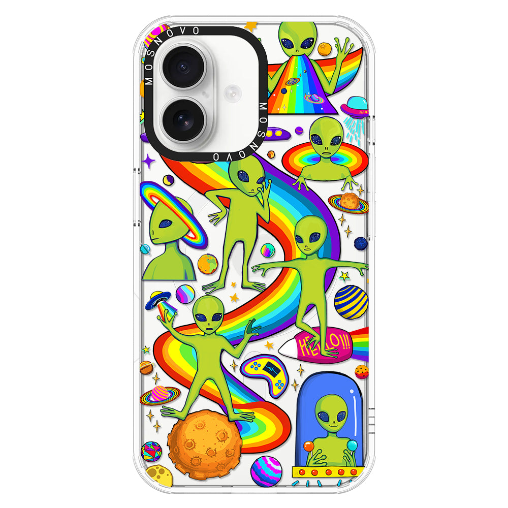 Funny Alien Phone Case - iPhone 16 Plus Case - MOSNOVO