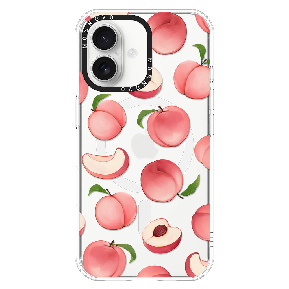 Cute Peach Phone Case - iPhone 16 Plus Case - MOSNOVO