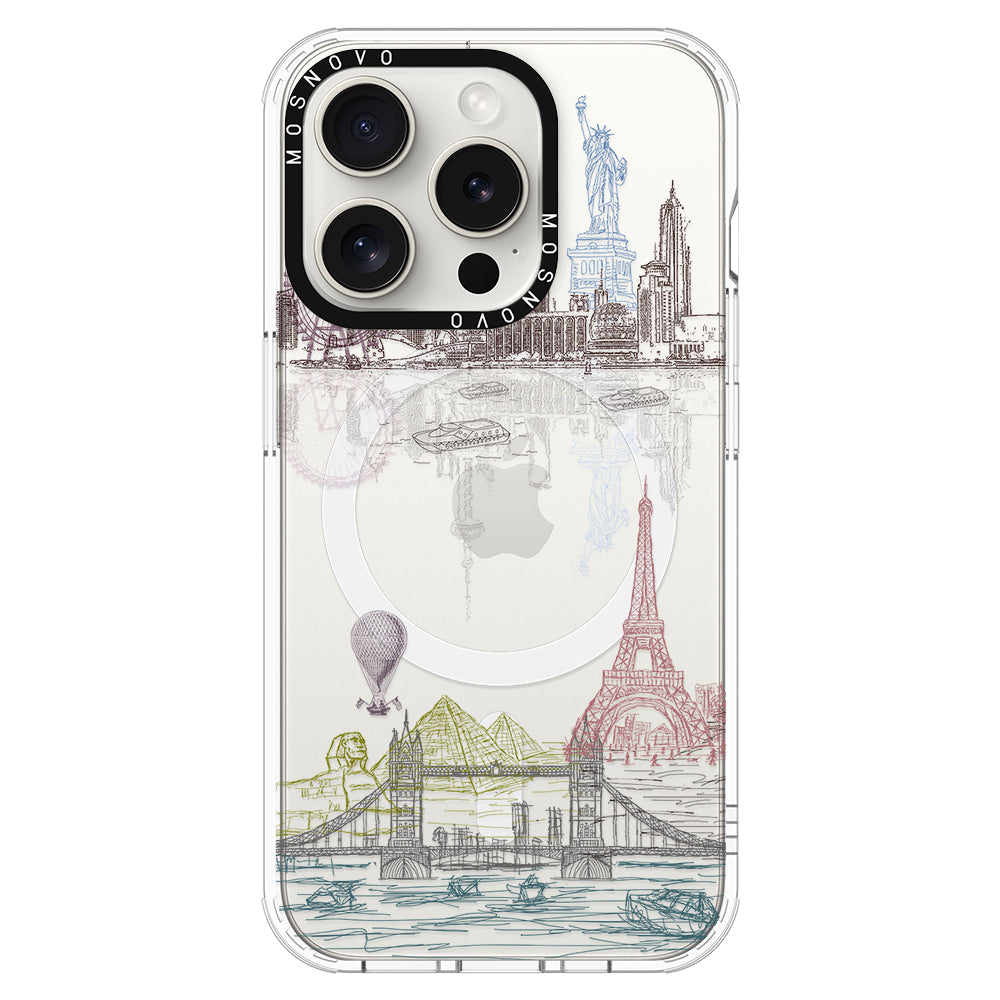 The World City Phone Case - iPhone 16 Pro Max Case - MOSNOVO