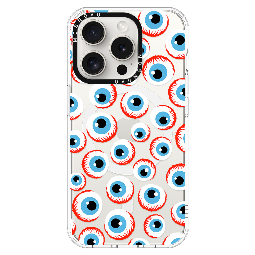 Scary Eyeball Phone Case - iPhone 16 Pro Max Case - MOSNOVO