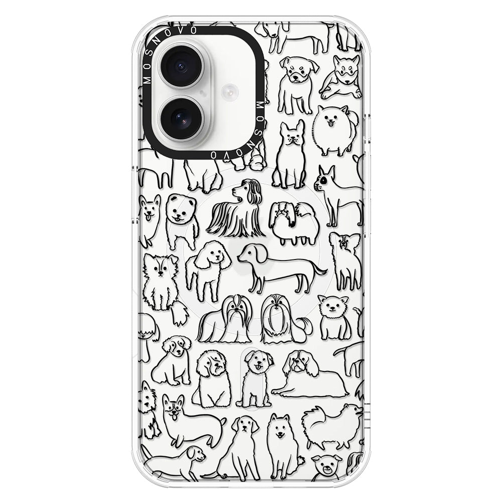 Dogs Phone Case - iPhone 16 Plus Case - MOSNOVO