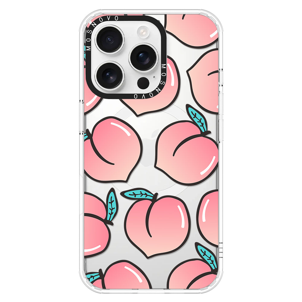 Cute Peach Phone Case - iPhone 16 Pro Case - MOSNOVO