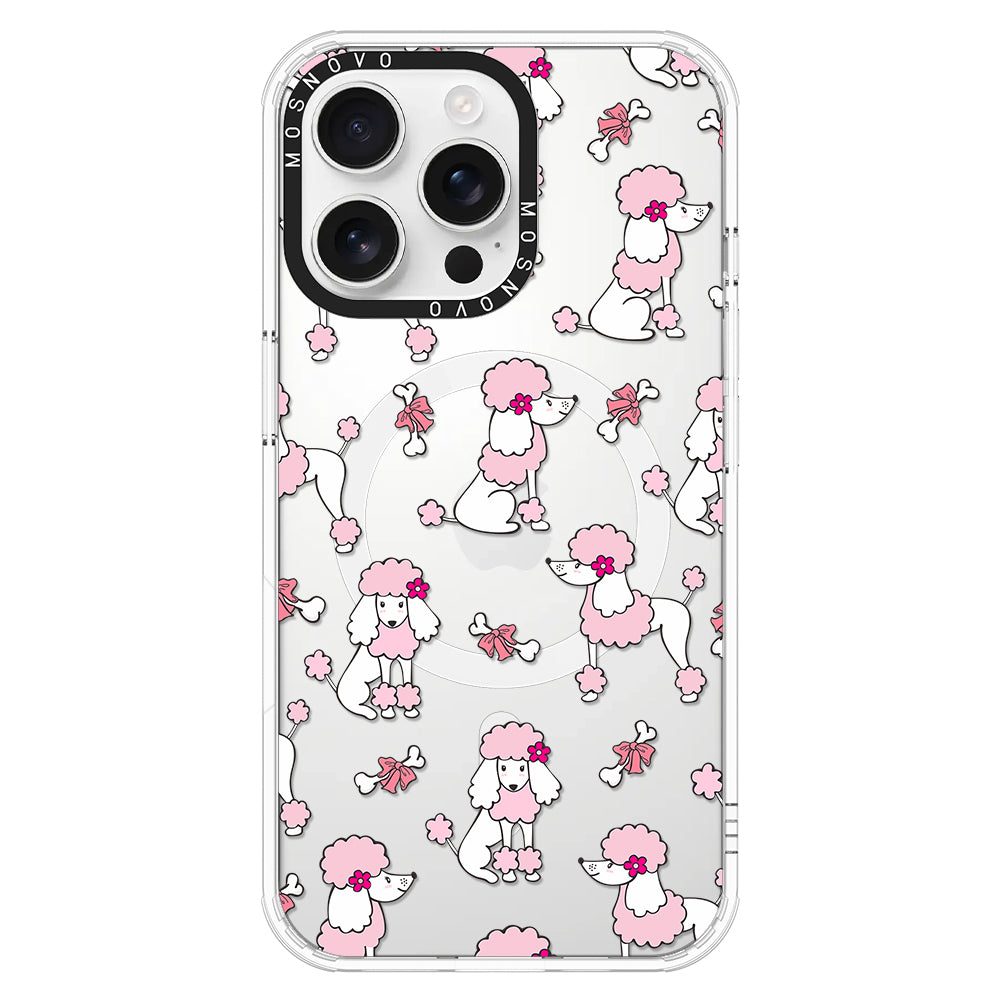 Cute Poodle Phone Case - iPhone 16 Pro Max Case - MOSNOVO