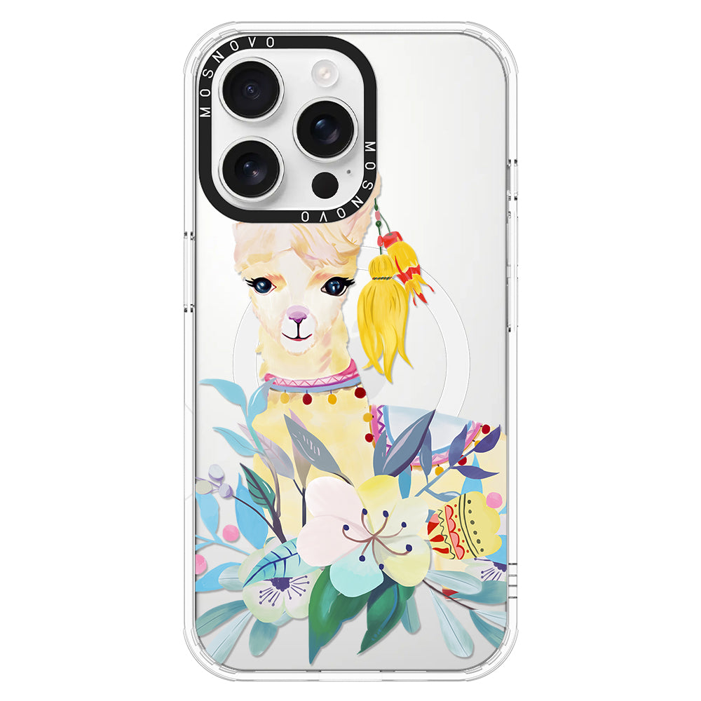 Boho Llama Phone Case - iPhone 16 Pro Max Case - MOSNOVO