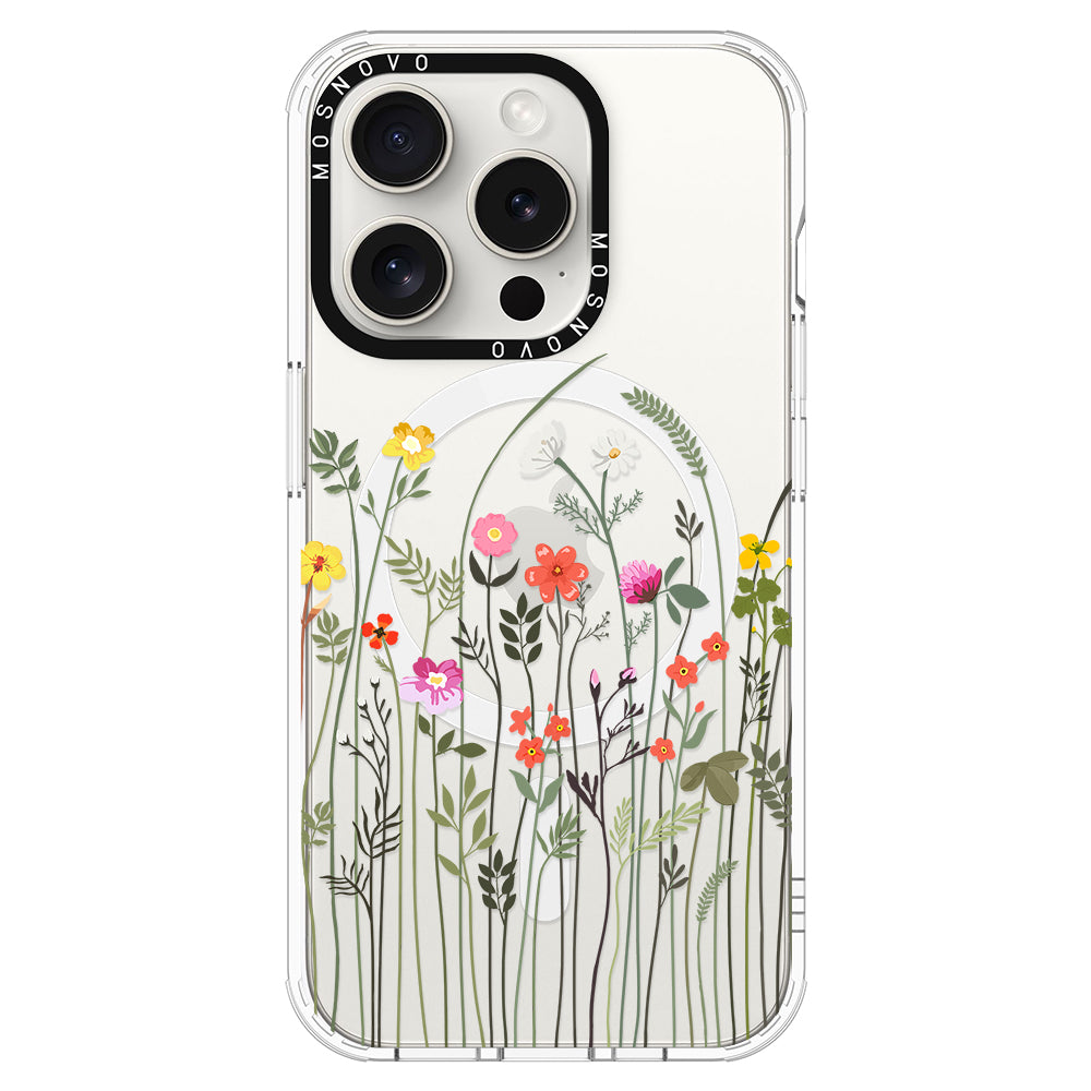 Spring Wildflower Phone Case - iPhone 16 Pro Max Case - MOSNOVO