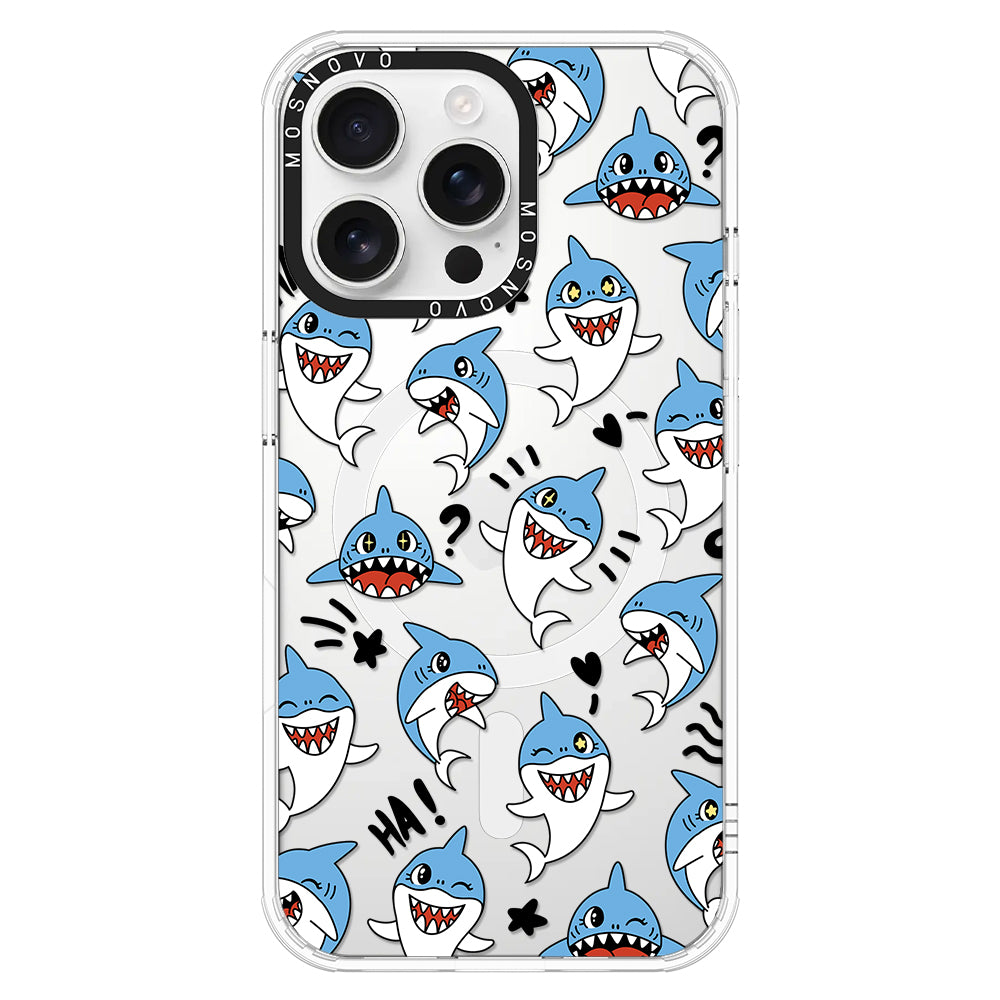 Cute Sharks Phone Case - iPhone 16 Pro Max Case