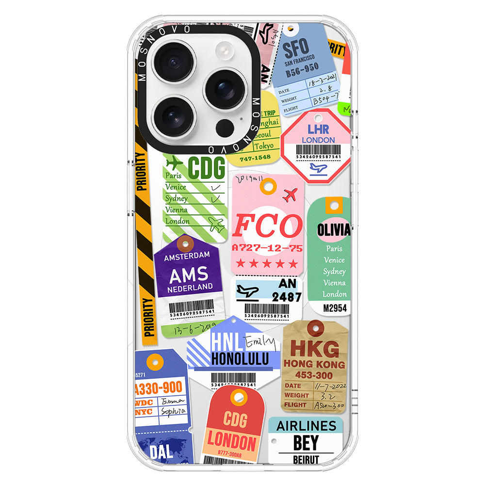 Ticket Label Phone Case - iPhone 16 Pro Max Case - MOSNOVO