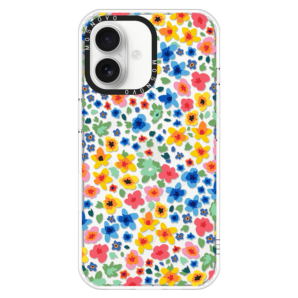 Lovely Floral Flower Phone Case - iPhone 16 Plus Case - MOSNOVO