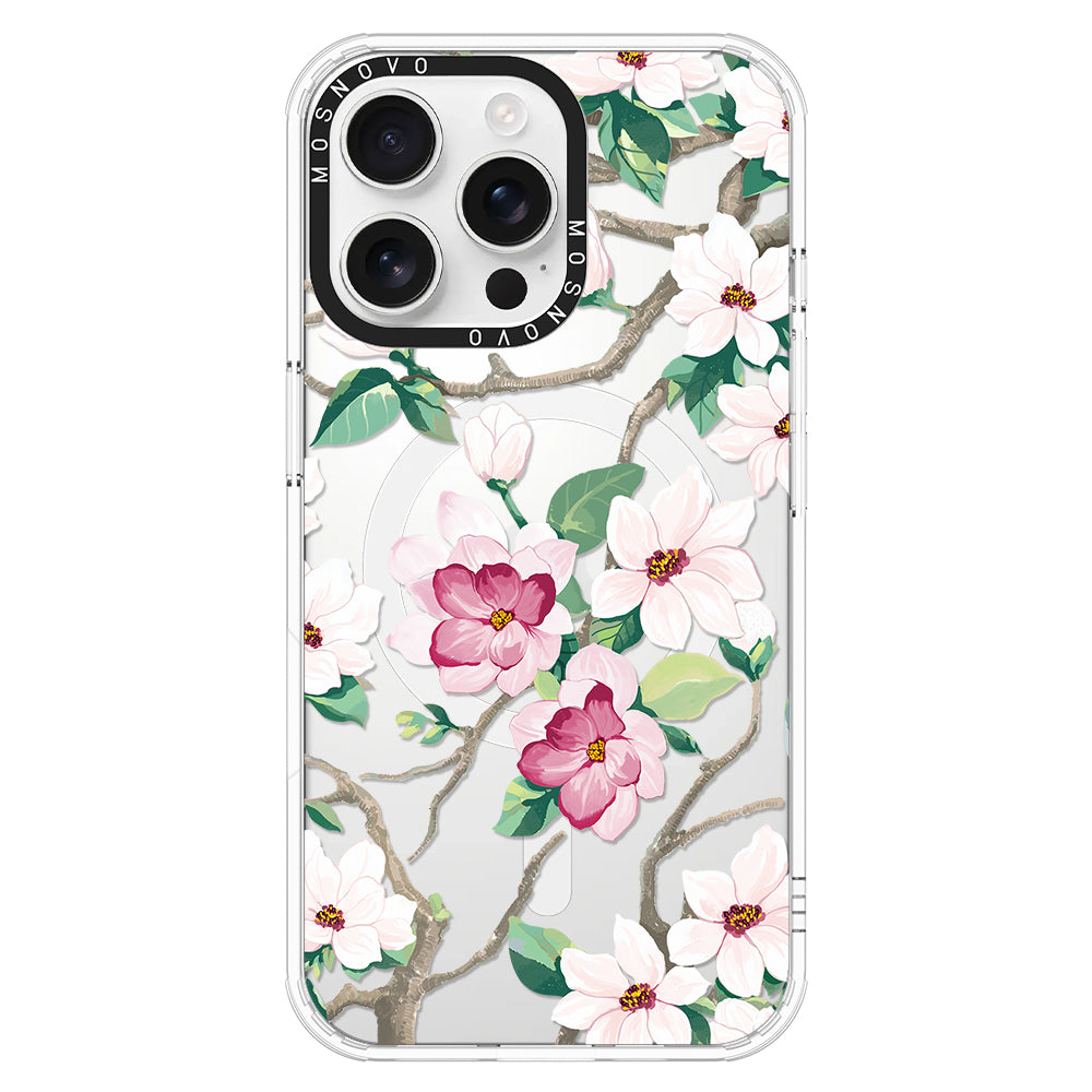 Magnolia Phone Case - iPhone 16 Pro Max Case - MOSNOVO