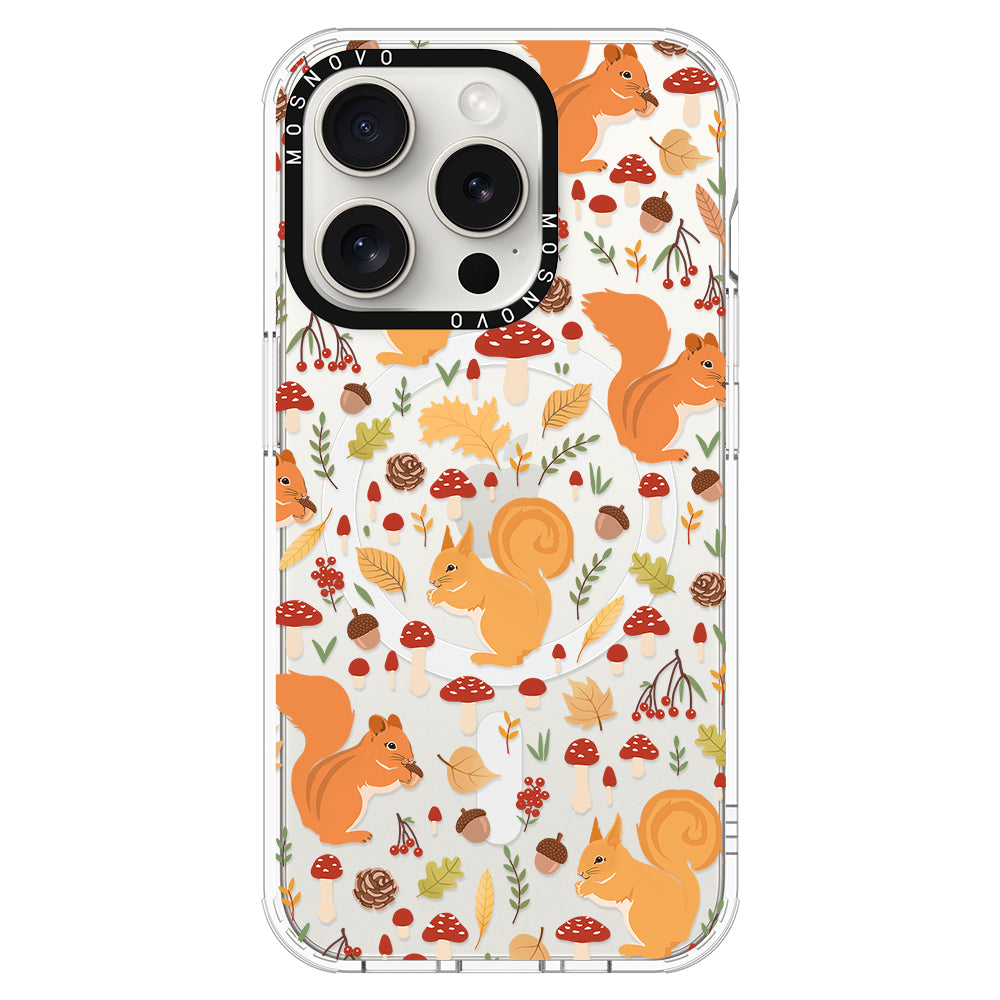 Autumn Squirrel Phone Case - iPhone 16 Pro Max Case - MOSNOVO