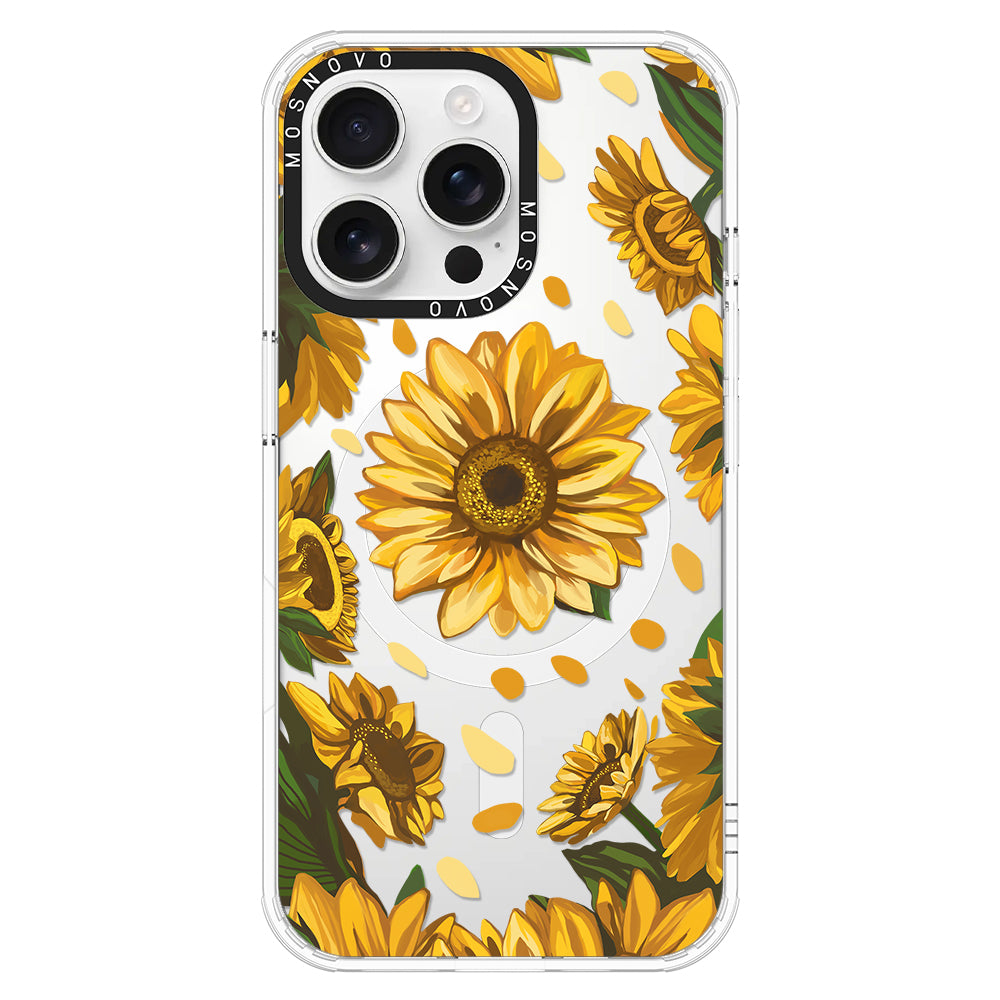 Sunflower Garden Phone Case - iPhone 16 Pro Max Case - MOSNOVO