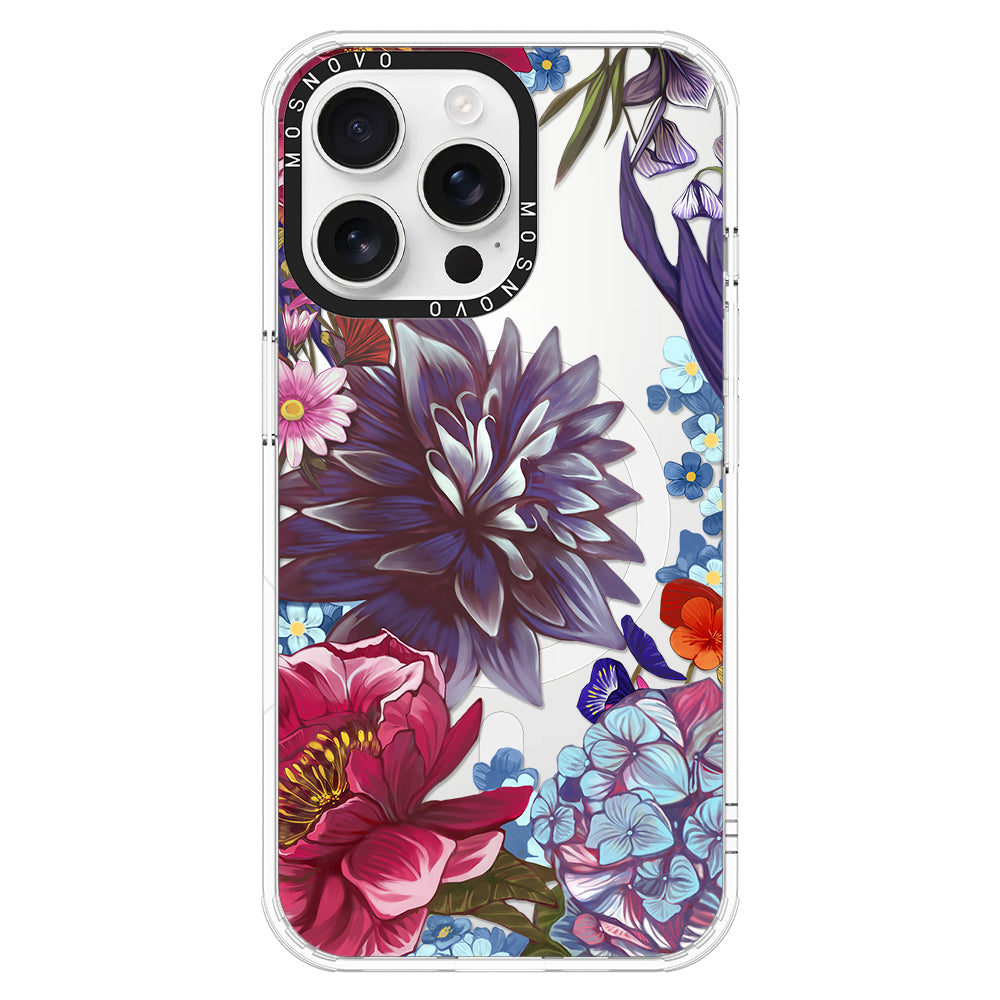 Blue Lilacs Phone Case - iPhone 16 Pro Max Case - MOSNOVO