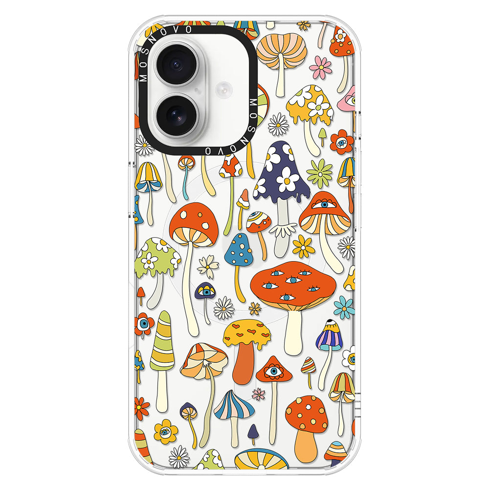 Mushroom Art Phone Case - iPhone 16 Plus Case - MOSNOVO