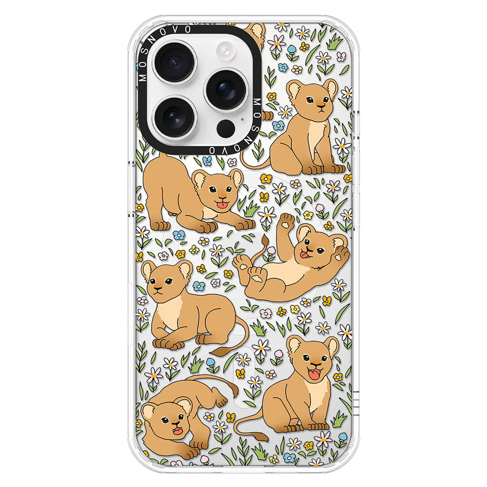 Cute Lion Phone Case - iPhone 16 Pro Max Case - MOSNOVO