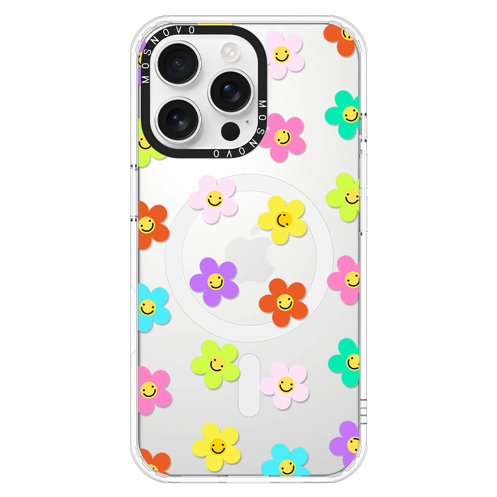 Smile Floral Phone Case - iPhone 16 Pro Max Case