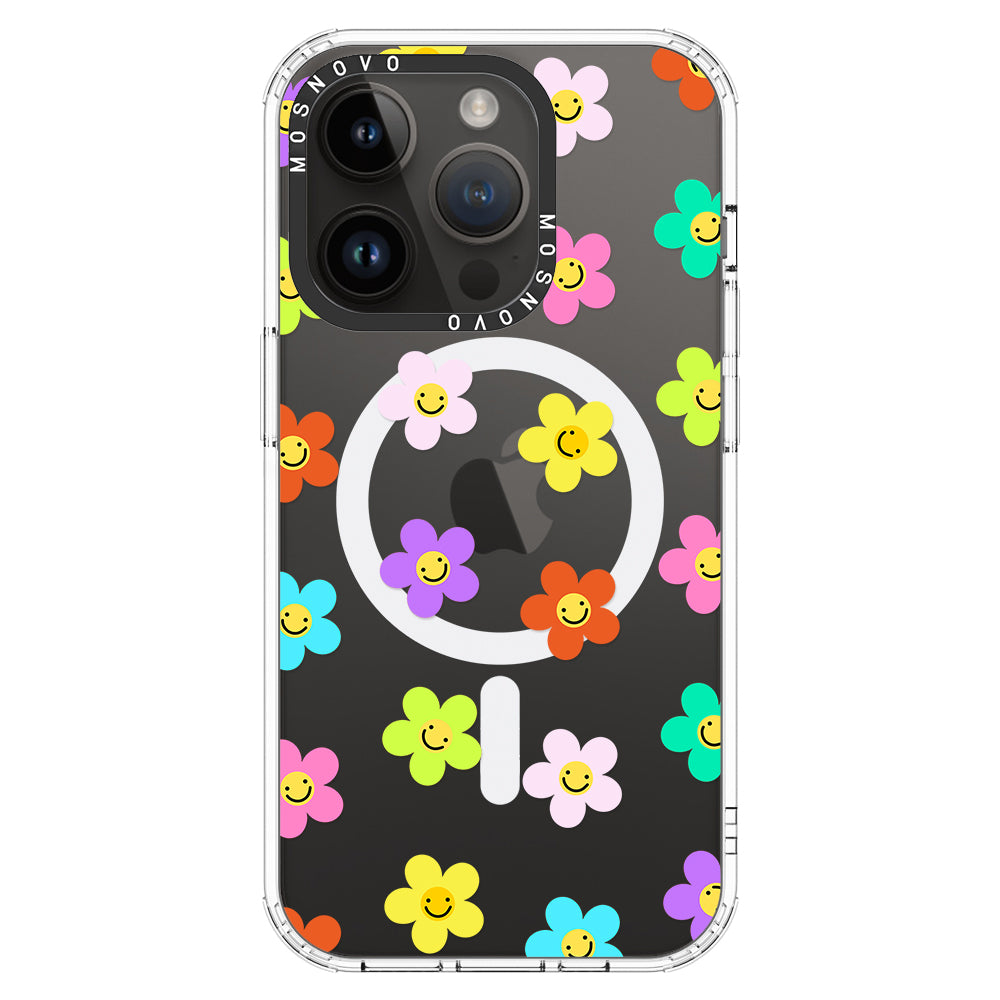 Smile Floral Phone Case - iPhone 14 Pro Case