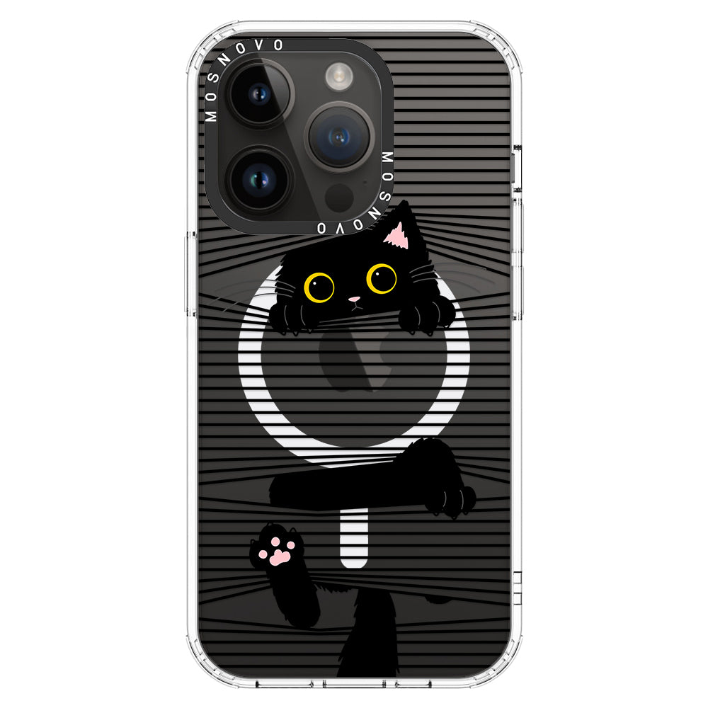 Hidden Black Cat Phone Case - iPhone 14 Pro Case