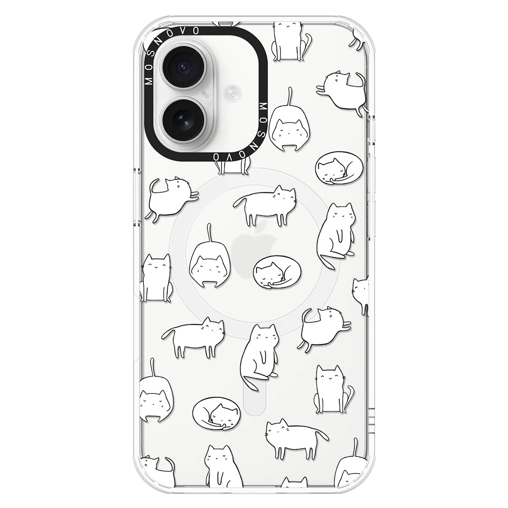 Cute Cats Phone Case - iPhone 16 Case - MOSNOVO