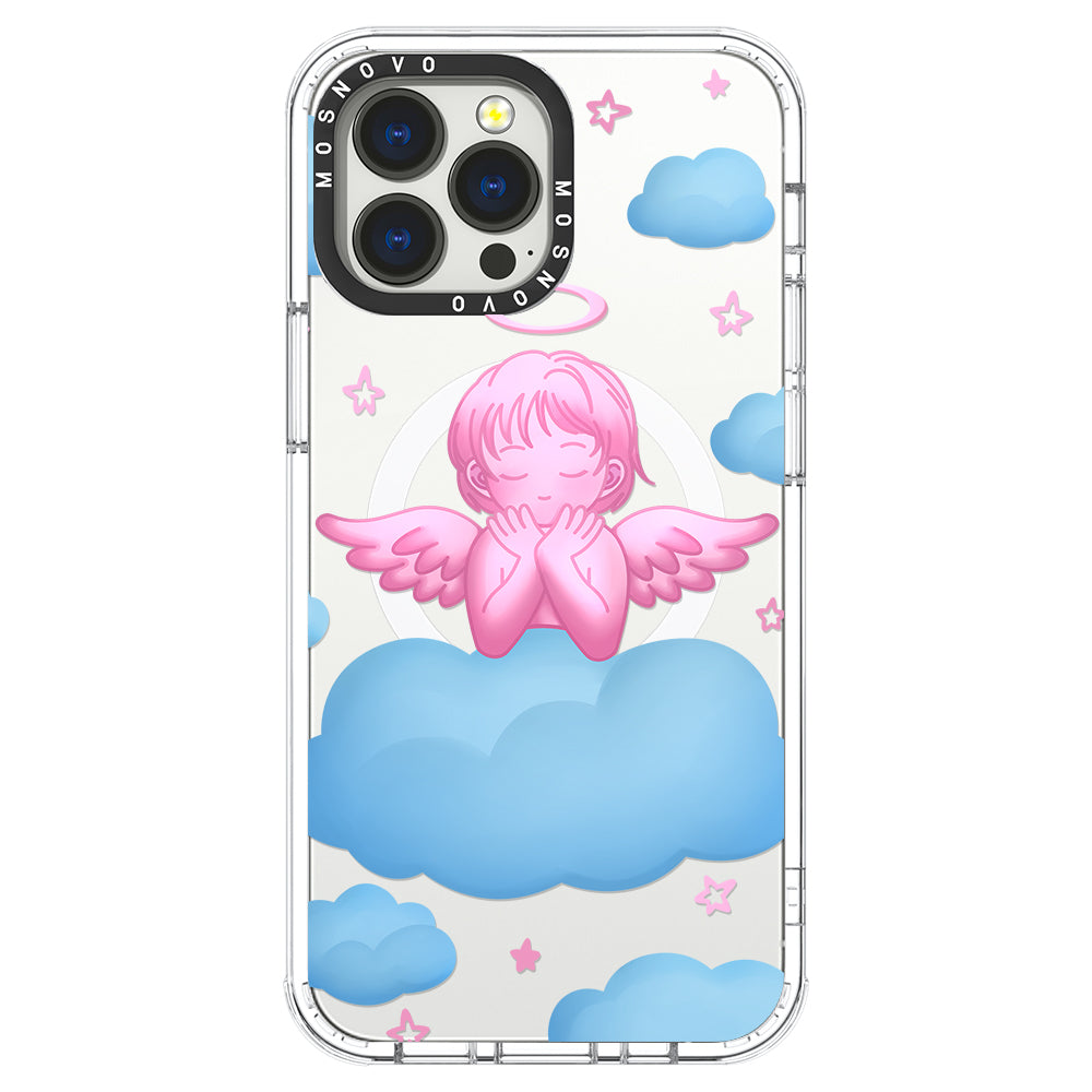 Pink Serenity Angel Phone Case - iPhone 13 Pro Max Case