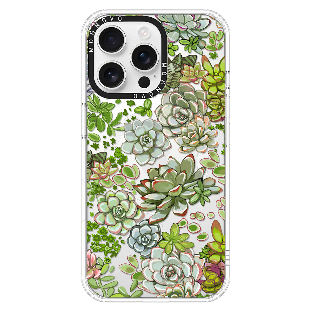 Succulent Phone Case - iPhone 16 Pro Max Case - MOSNOVO