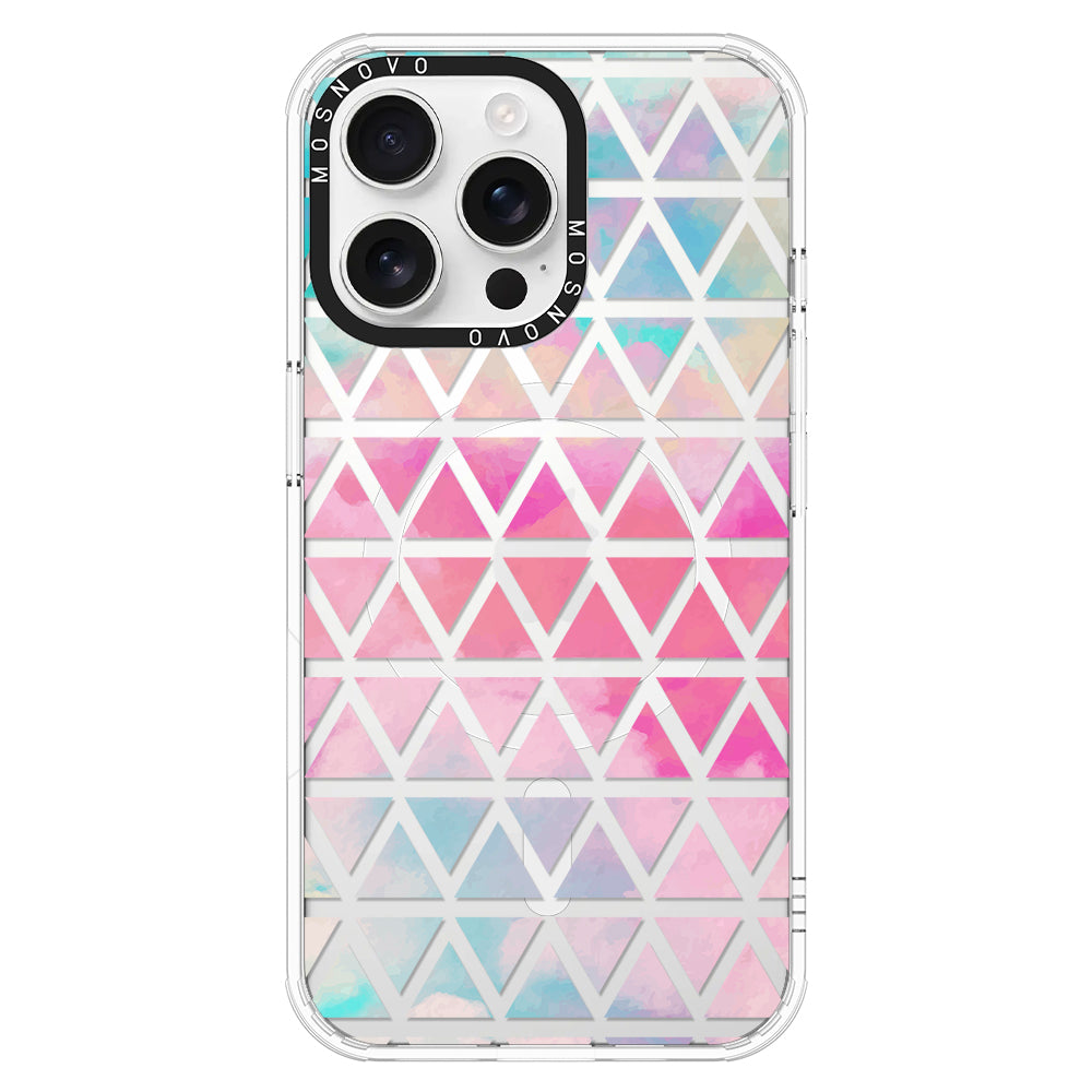 Gradient Triangles Phone Case - iPhone 16 Pro Max Case - MOSNOVO