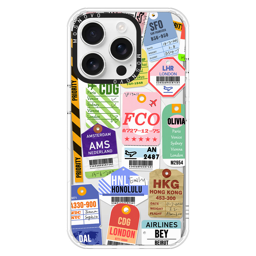 Ticket Label Phone Case - iPhone 16 Pro Case - MOSNOVO