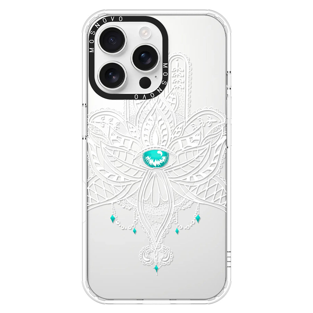 Hamsa Hand Phone Case - iPhone 16 Pro Max Case - MOSNOVO