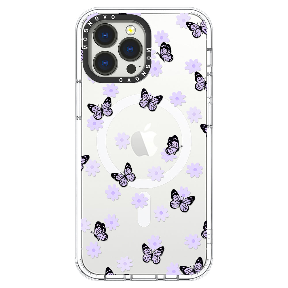 Lilac Butterfly Phone Case - iPhone 13 Pro Max Case