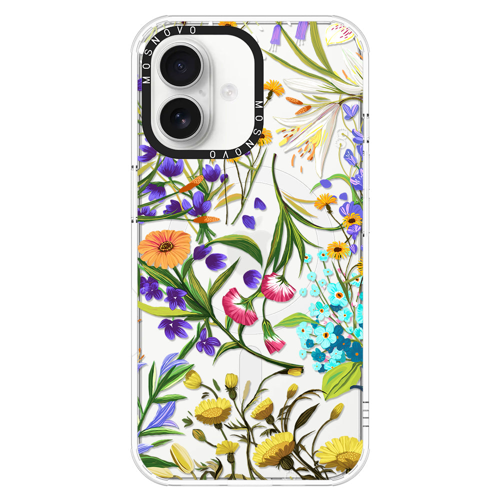 Summer Flower Holidays Phone Case - iPhone 16 Plus Case - MOSNOVO