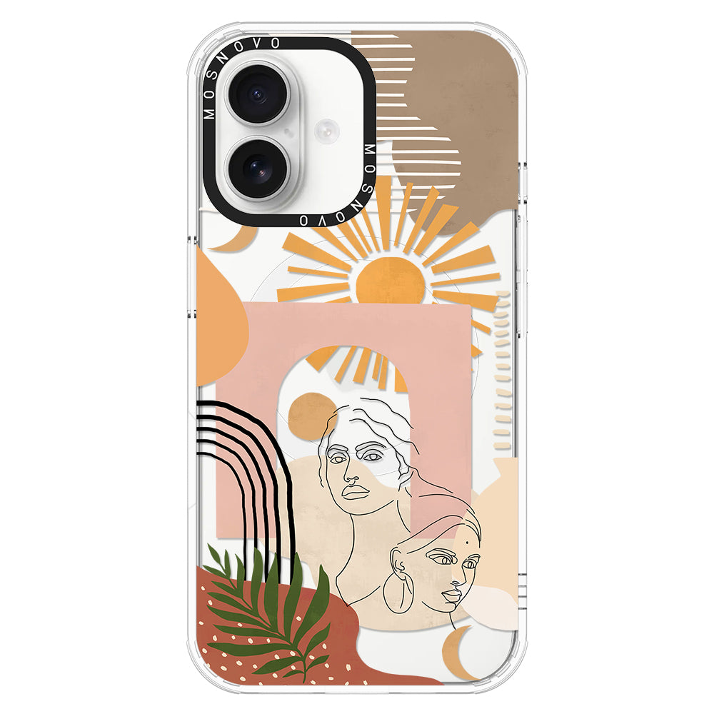 Modern Collage Art Phone Case - iPhone 16 Case - MOSNOVO