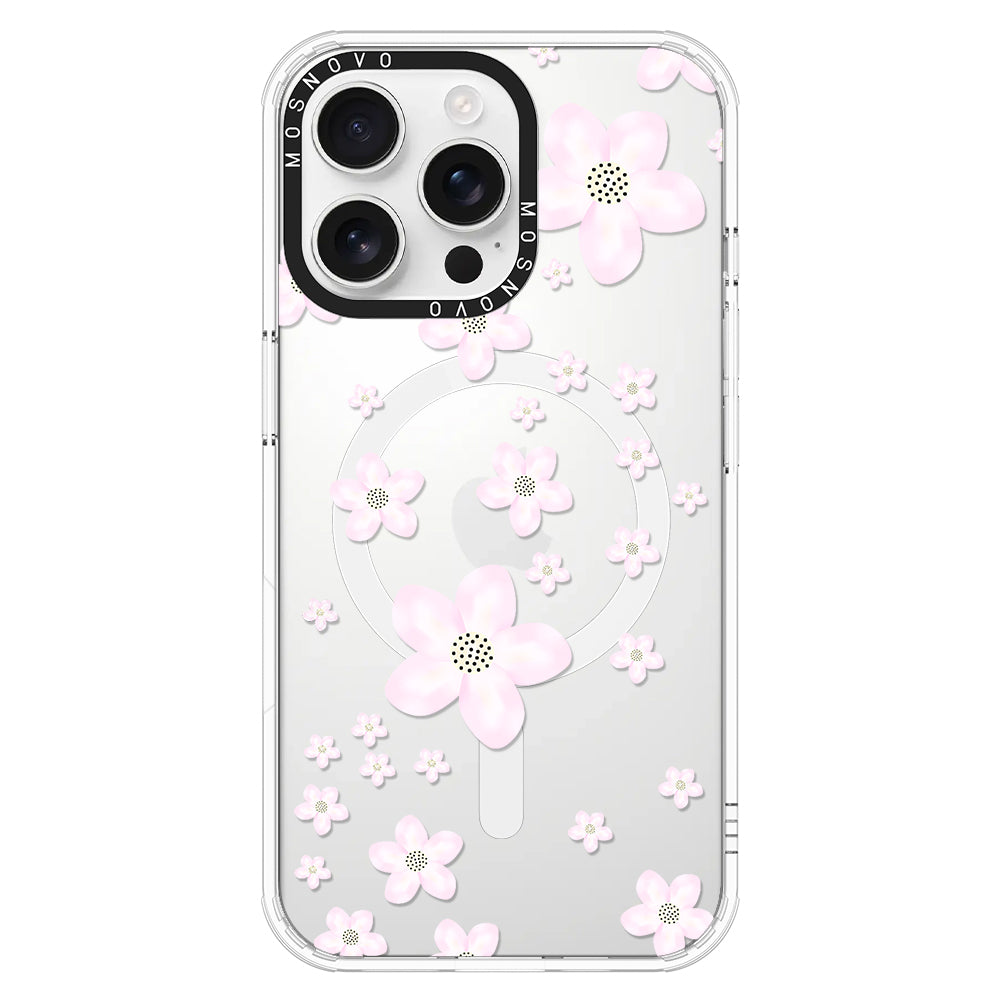 Pink Cherry Blossom Phone Case - iPhone 16 Pro Max Case - MOSNOVO