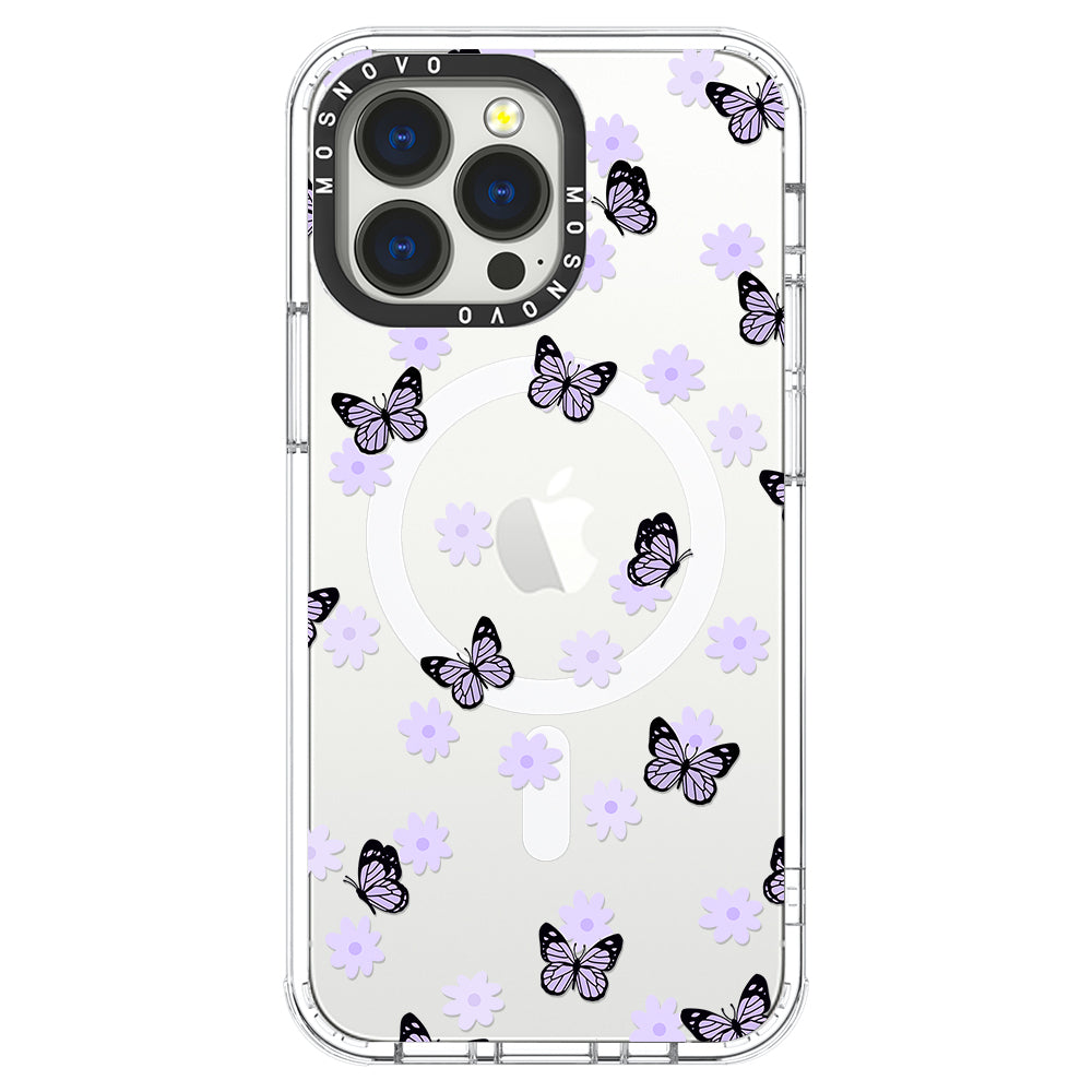 Lilac Butterfly Phone Case - iPhone 13 Pro Case