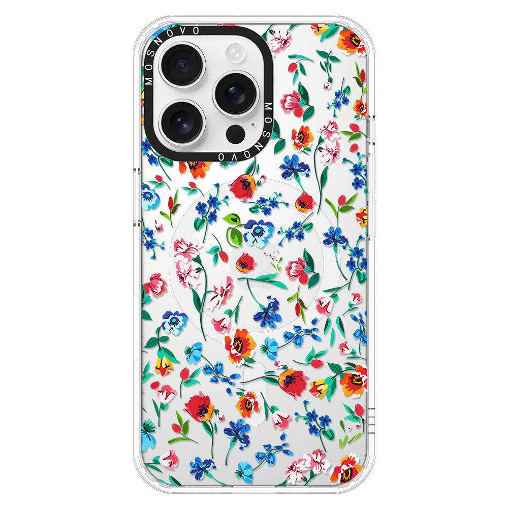 Little Wild Flower Phone Case - iPhone 16 Pro Max Case - MOSNOVO