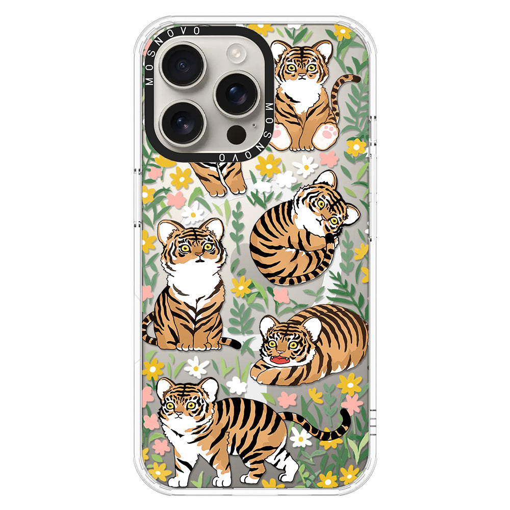 Cute Tiger Phone Case - iPhone 16 Pro Max Case - MOSNOVO