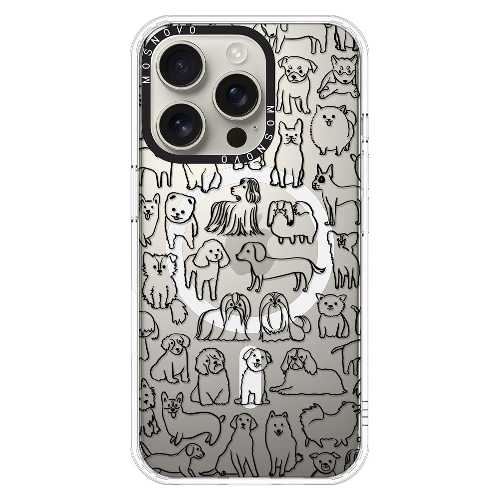 Dogs Phone Case - iPhone 16 Pro Case - MOSNOVO