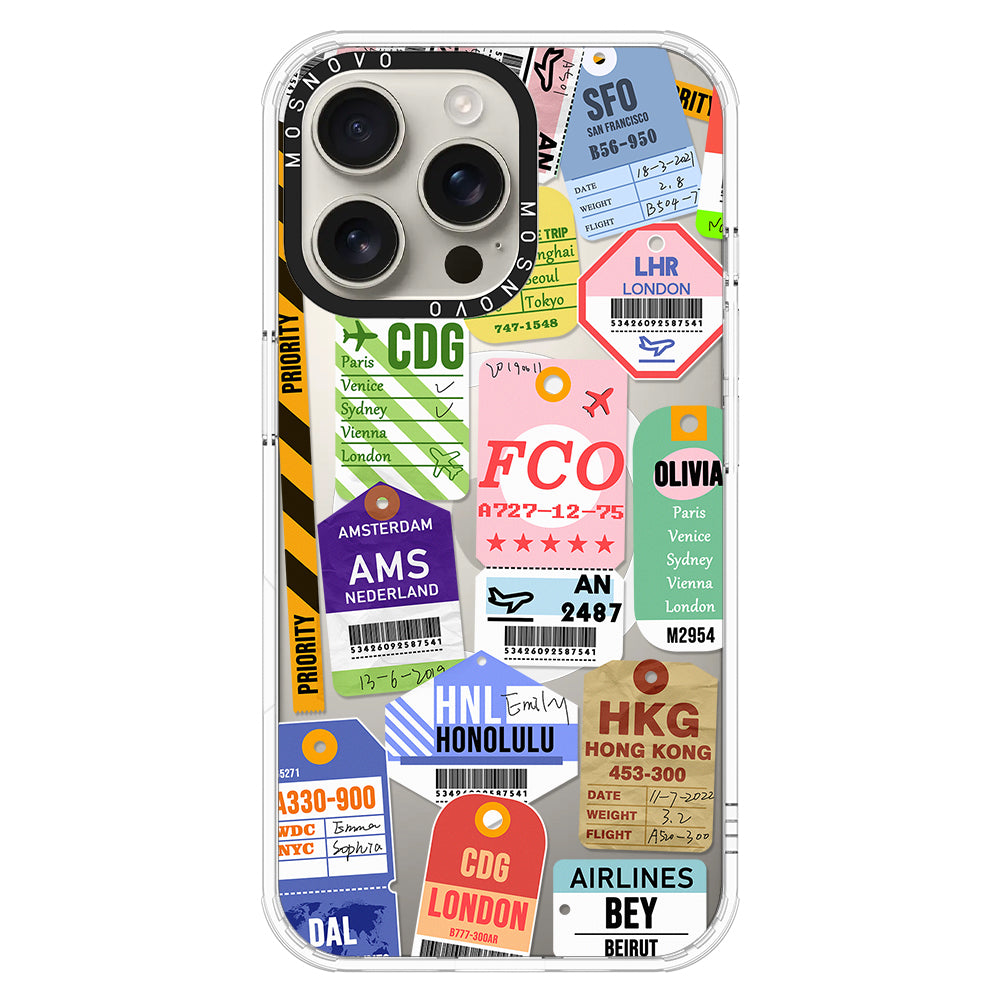 Ticket Label Phone Case - iPhone 16 Pro Max Case - MOSNOVO