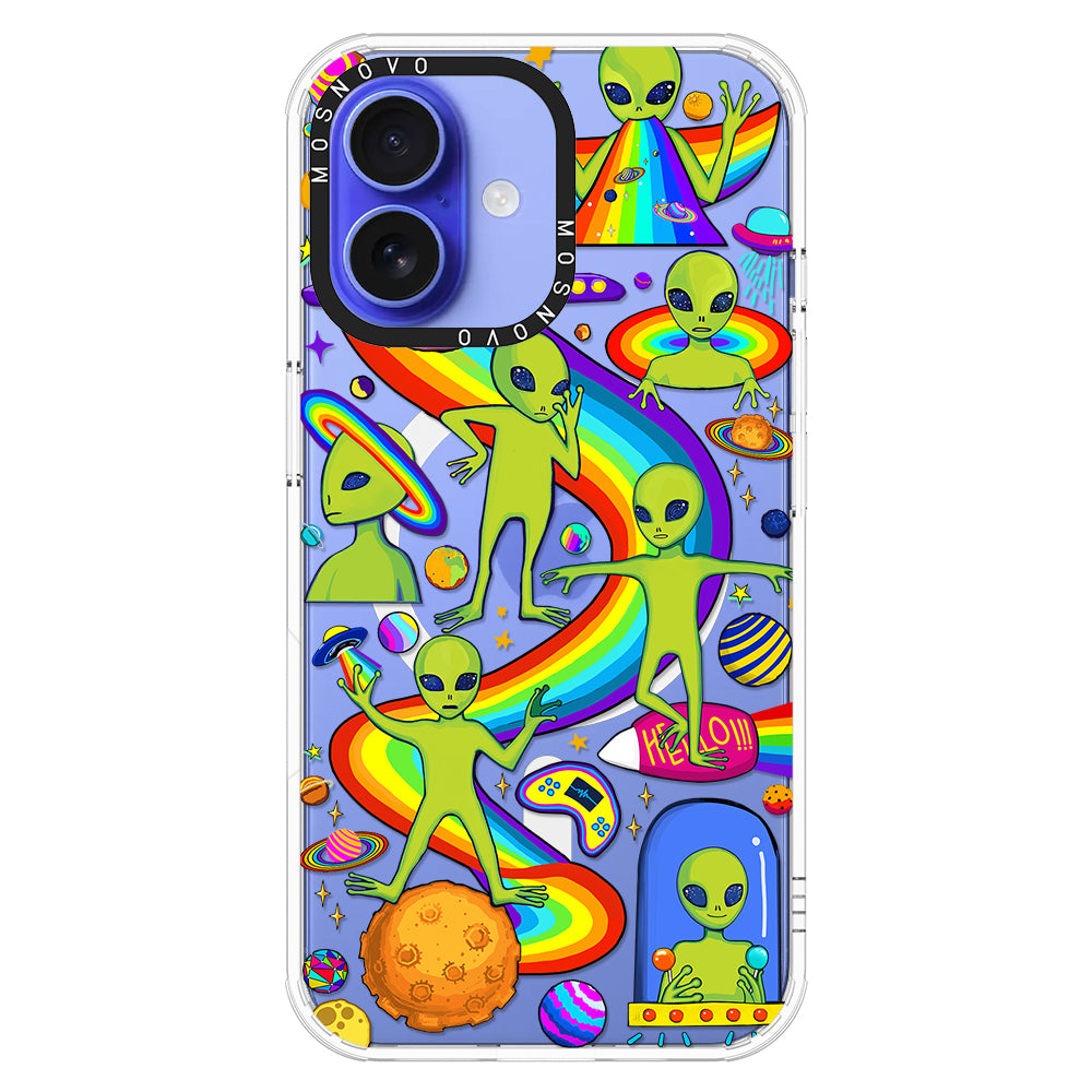 Funny Alien Phone Case - iPhone 16 Plus Case - MOSNOVO