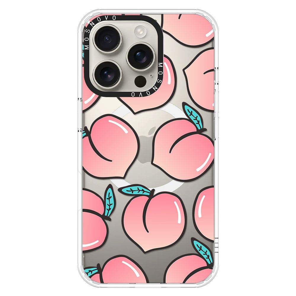 Cute Peach Phone Case - iPhone 16 Pro Case - MOSNOVO