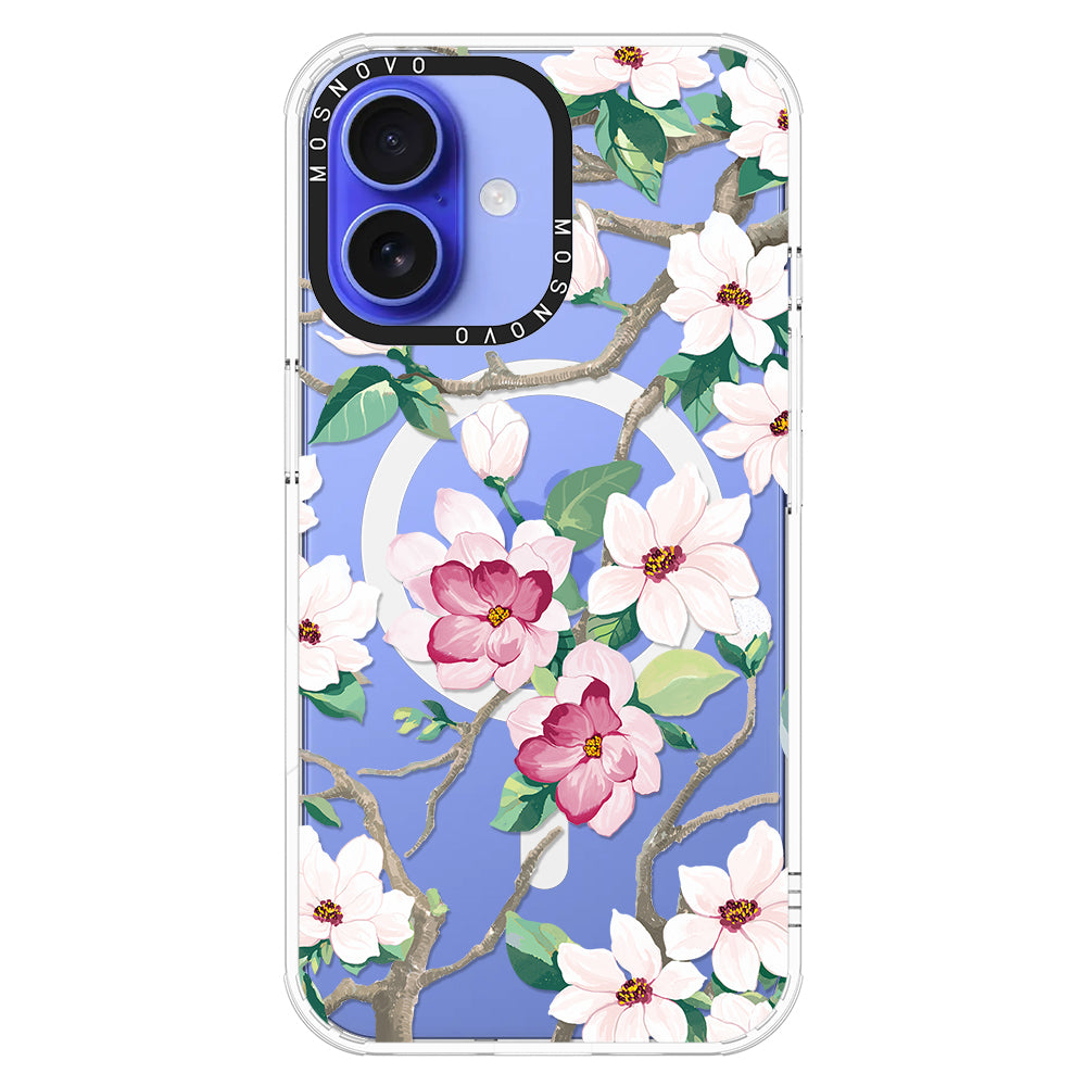 Magnolia Phone Case - iPhone 16 Plus Case - MOSNOVO